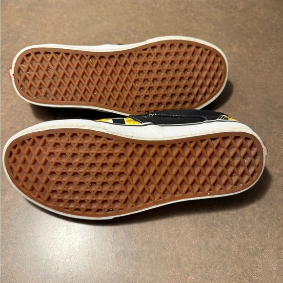 Vans Black and White Sunflower Slip-Ons - Picture 4 of 6